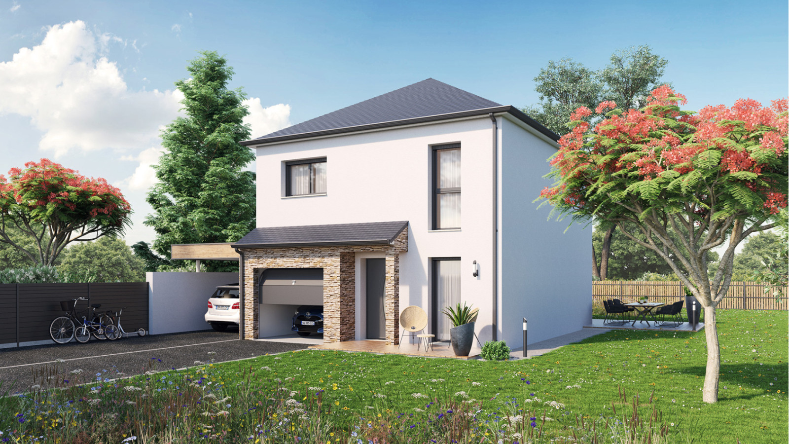 Maison neuve à Terranjou avec 3 chambres sur terrain de 383m2 / image 2