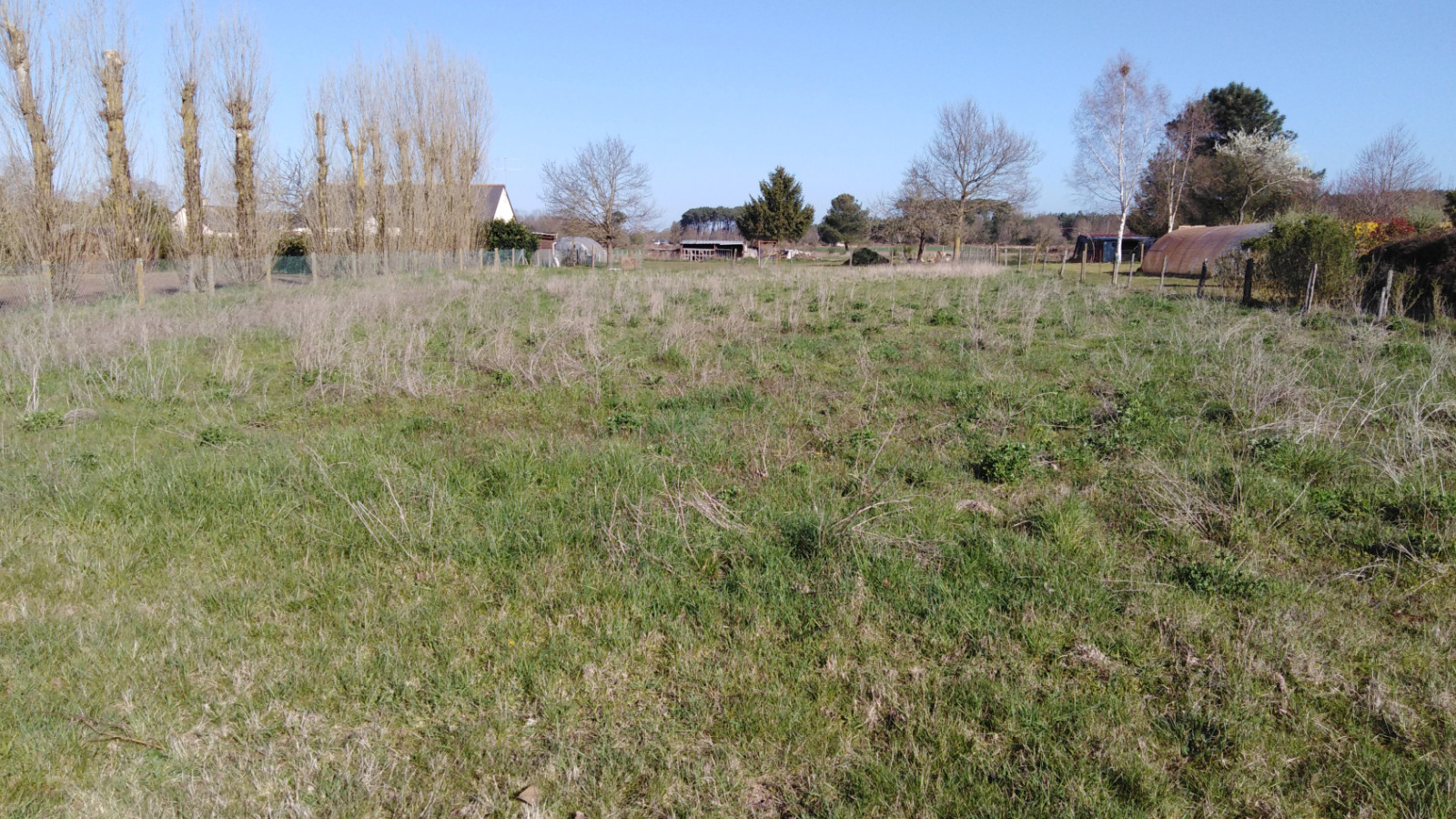 Terrain constructible de 1400m2 à Bellevigne-les-Châteaux