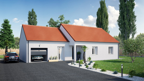 Maison neuve à Availles-en-Châtellerault avec 4 chambres sur terrain de 605m2 - image 1