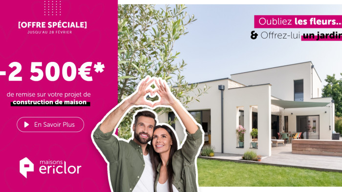 Offrez un cadeau inoubliable pour la Saint-Valentin : une maison avec un jardin !