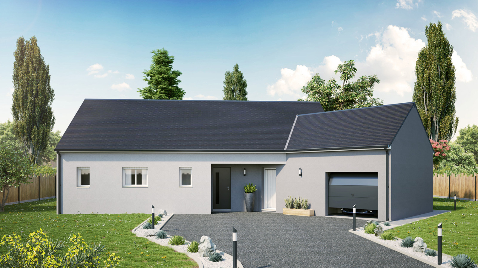 Maison neuve à La Roche-Clermault avec 3 chambres sur terrain de 852m2 / image 2