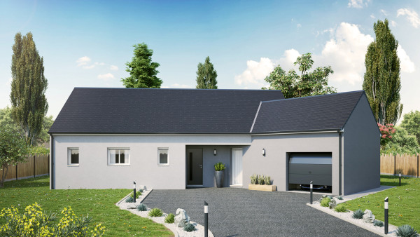 Maison neuve à La Roche-Clermault avec 3 chambres sur terrain de 852m2 - image 1
