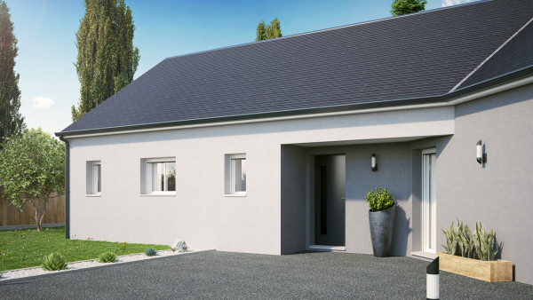 Maison neuve à La Roche-Clermault avec 3 chambres sur terrain de 852m2 - image 3