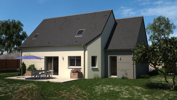 Maison neuve à Mézières-lez-Cléry avec 4 chambres sur terrain de 400m2 - image 1