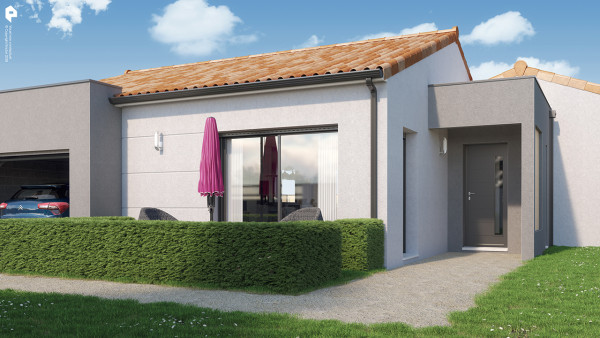 Maison neuve à Poitiers avec 3 chambres sur terrain de 650m2 - image 2