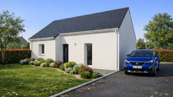 Maison neuve à Les Ponts-de-Cé avec 2 chambres sur terrain de 400m2 - image 1