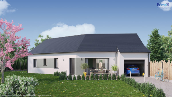 Maison neuve à La Croix-en-Touraine avec 4 chambres sur terrain de 436m2 - image 2