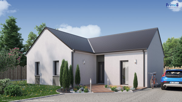 Maison neuve à La Croix-en-Touraine avec 3 chambres sur terrain de 436m2 - image 2