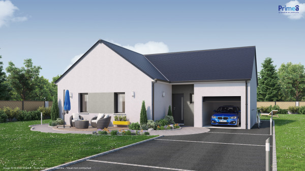 Maison neuve à La Croix-en-Touraine avec 2 chambres sur terrain de 626m2 - image 1